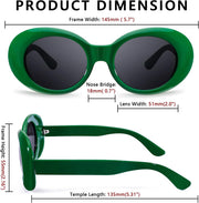 ÉÌƷͼƬ 64 | B074H8KFSZ | FEISEDY Sunglasses White Oval Clout Goggles for Women Men Retro Round Trendy Rimmed Clueless Costume Frame B2253
