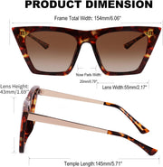 ÉÌƷͼƬ 10 | B08R8QL6DQ | FEISEDY Vintage Polarized Square Cat Eye Sunglasses Women Trendy Fashion Cateye Polarized Sunglasses B2692