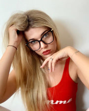 ÉÌƷͼƬ 7 | B07KK3P4KT | FEISEDY Oversized Cat Eye Glasses Frame with Clear Lenses Eyewear for Women B2460