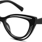 Black / 50 Millimeters | B0D56J13T2 | FEISEDY Blue Light Blocking Glasses Women Vintage Cat Eye Frame Anti Fatigue B0169