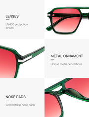 ÉÌƷͼƬ 26 | B0H1W78PMP | FEISEDY Retro Square Aviator Sunglasses Women Men 70s Trendy B0434