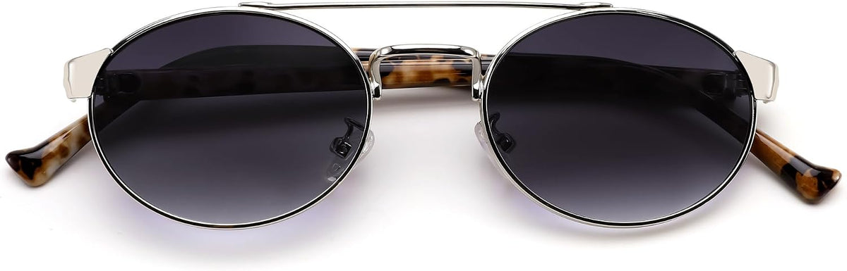 ÉÌƷͼƬ 30 | B0DRYKH1MV | FEISEDY Classic Trendy Oval Sunglasses Women Men Cute Small Shade Metal Frame Sunnies B0264
