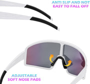 ÉÌƷͼƬ 4 | B0CTT71RHP | FEISEDY Polarized Sports Sunglasses for Men Women Youth Cycling Glasses Baseball Softball Sunglasses B2368