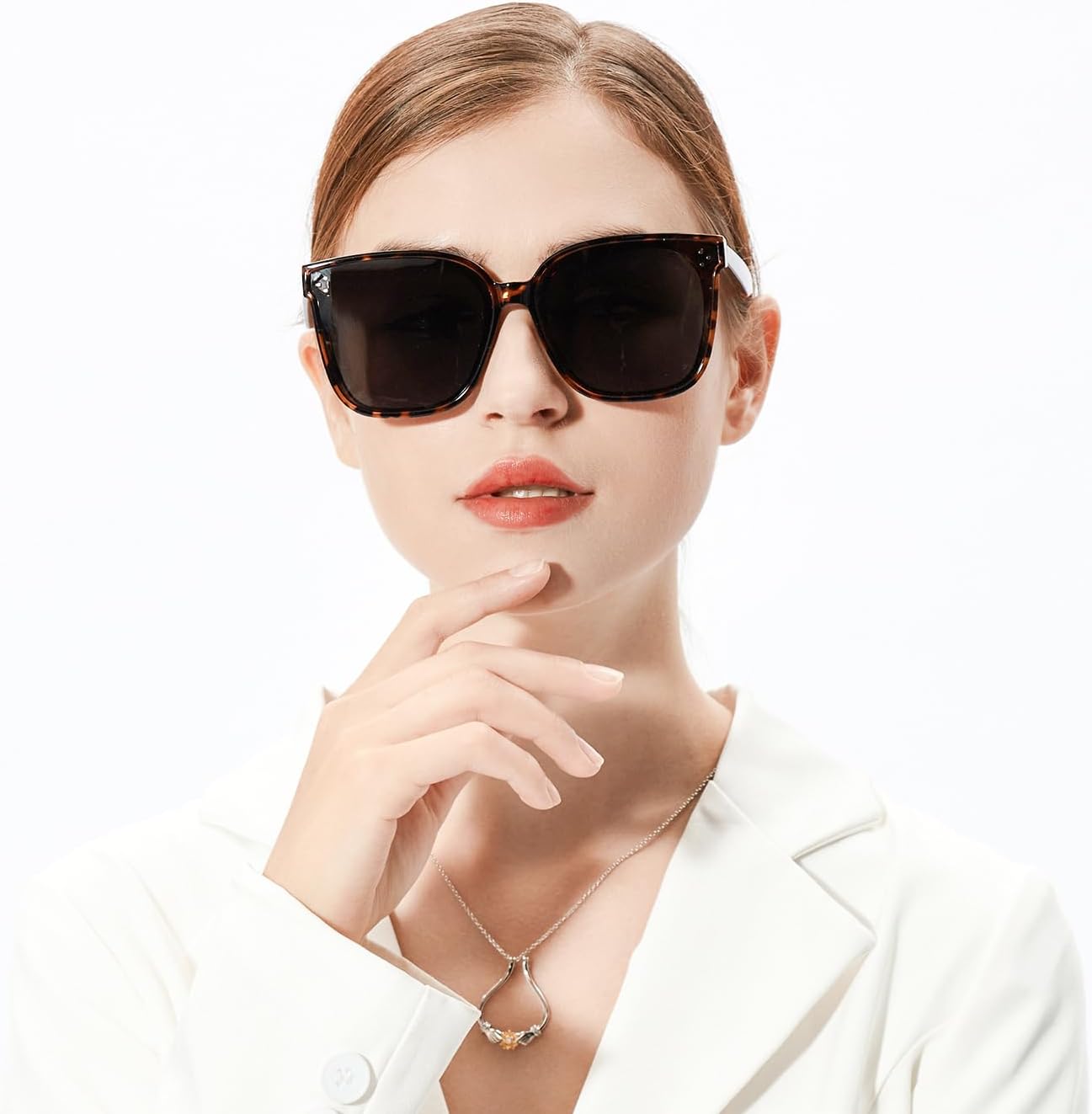商品图片 16 | B0871BKMTN | FEISEDY Oversized Polarized Sunglasses - UV400 Protection, Square Fashion Sun Glasses for Outdoor & Daily B2600