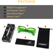 ÉÌƷͼƬ 7 | B0B12FXZW5 | FEISEDY Rectangle Sunglasses for Women Men Retro Y2k 90s Thick Frame Chunky Square Sunglasses UV400 Protection B2307