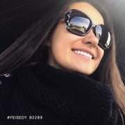 ÉÌƷͼƬ 107 | B079GSTW1D | FEISEDY Polarized Women Square Sunglasses Sparkling Composite Shiny Frame B2289