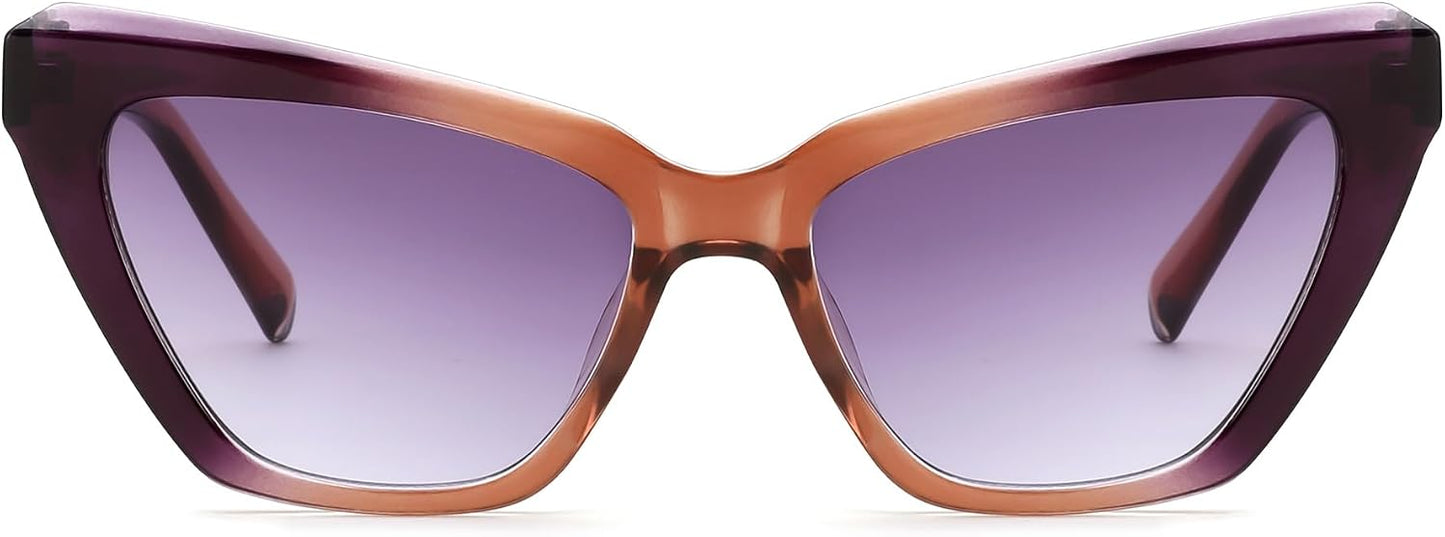 商品图片 10 | B0CYZG81R8 | FEISEDY Retro Cat Eye Sunglasses for Women UV400 Protection Small Vintage Chic Shades B0132