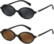 ÉÌƷͼƬ 74 | B0DTHVTKB5 | FEISEDY Retro Oval Sunglasses for Women 90s Narrow Round Lightweight Shades Y2k Trendy Sunnies B1171