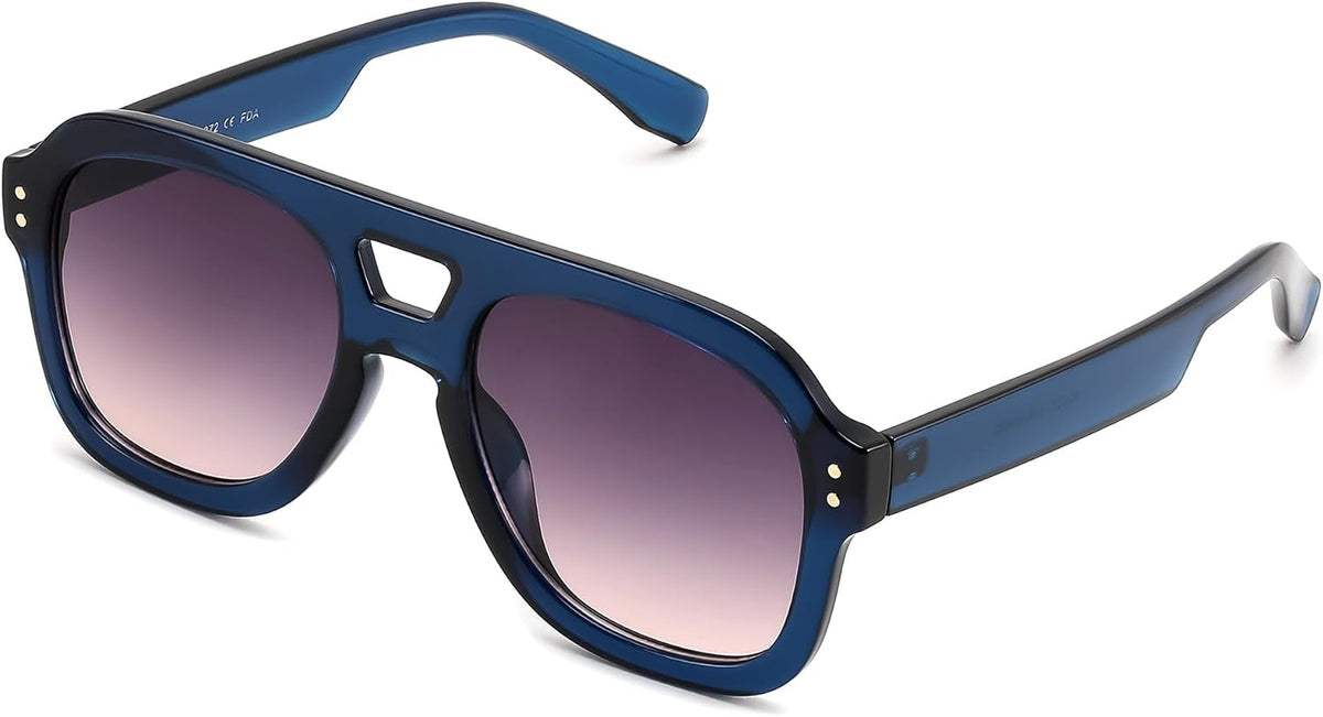 ÉÌƷͼƬ 39 | B09KV1MSHN | FEISEDY Aviator Sunglasses For Women Men Square Chunky Trendy Eyewear B2846