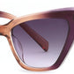 Purple / 54 Millimeters | B0CYZC428H | FEISEDY Retro Cat Eye Sunglasses for Women UV400 Protection Small Vintage Chic Shades B0132