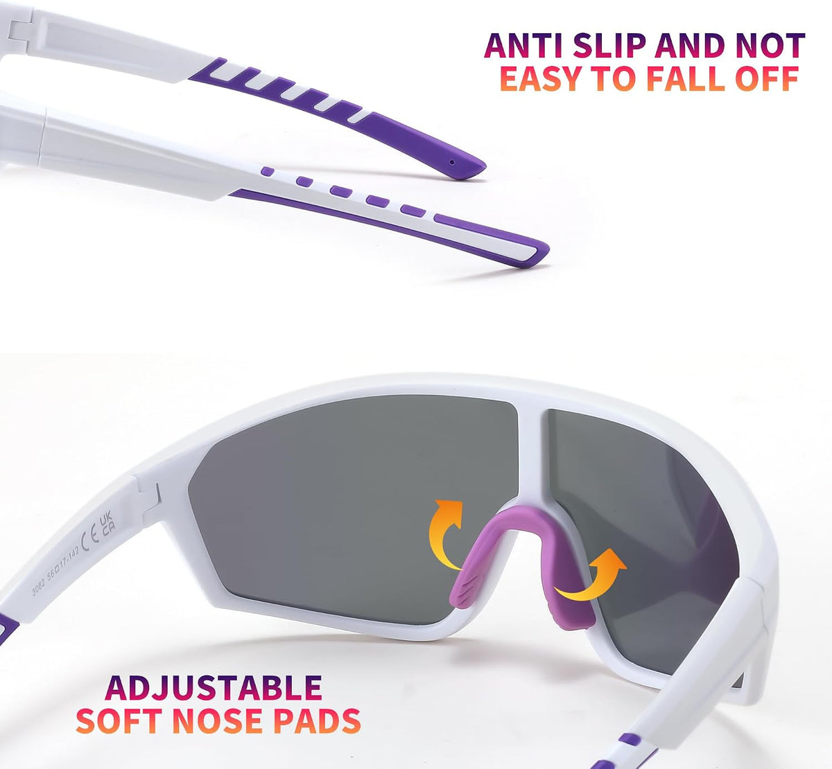 ÉÌƷͼƬ 23 | B0CSJXGX3L | FEISEDY Polarized Sports Sunglasses for Men Women Cycling Running Fishing Tac Glasses UV400 Protection B1125