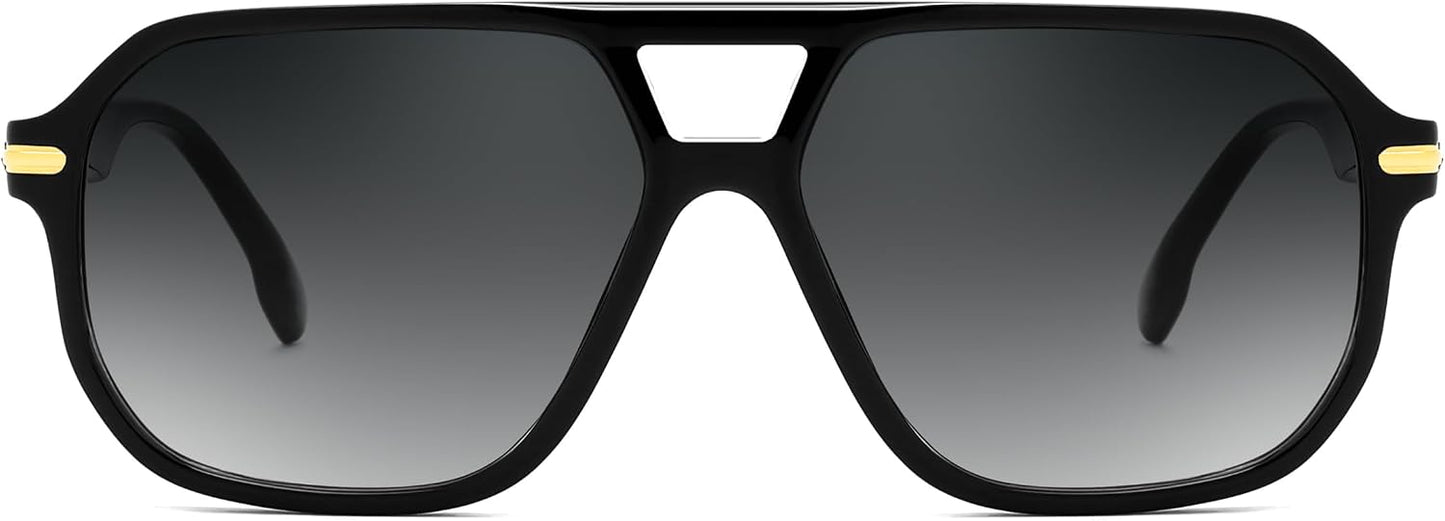 商品图片 21 | B0GTPJLQQN | FEISEDY Women Men Aviator Sunglasses UV400 Protection, Retro Trendy Square Frame for Driving Fishing Outdoor Daily B0425
