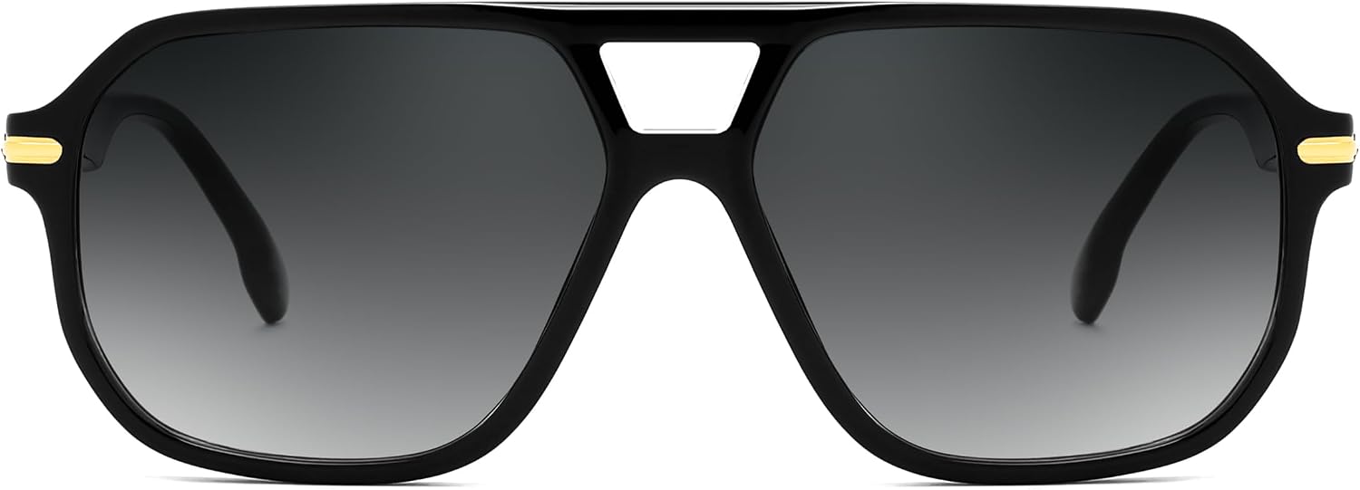 商品图片 21 | B0GTPJLQQN | FEISEDY Women Men Aviator Sunglasses UV400 Protection, Retro Trendy Square Frame for Driving Fishing Outdoor Daily B0425