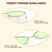 ÉÌƷͼƬ 79 | B0CNZ29R9R | FEISEDY Y2K Sunglasses for women Men Fashion Cateye Designer B2298