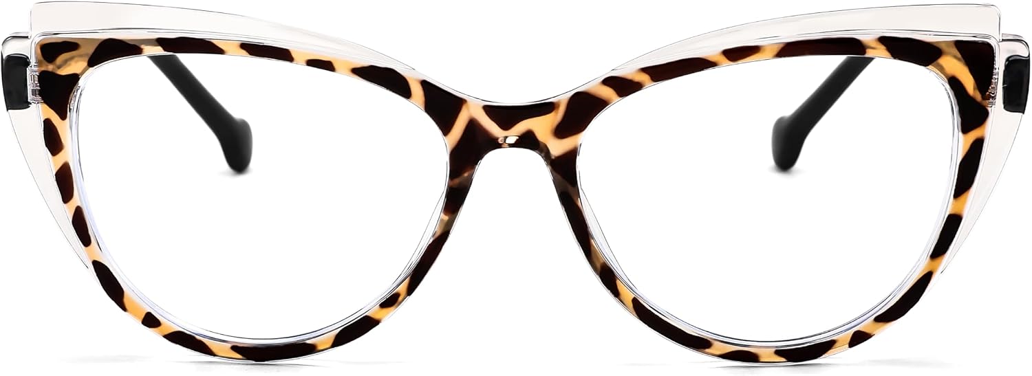 商品图片 10 | B0CGNLZQFZ | FEISEDY Women Cateye Blue Light Blocking Glasses Fake Nerd Clear Computer Eyewear TR Fashion Frame B0040