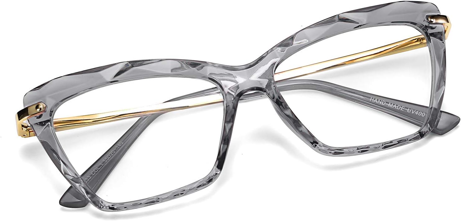 商品图片 9 | B07FR6SSY6 | FEISEDY Cat Eye Glasses Frame Clear Lenses Lightweight Eyewear for Women B2440