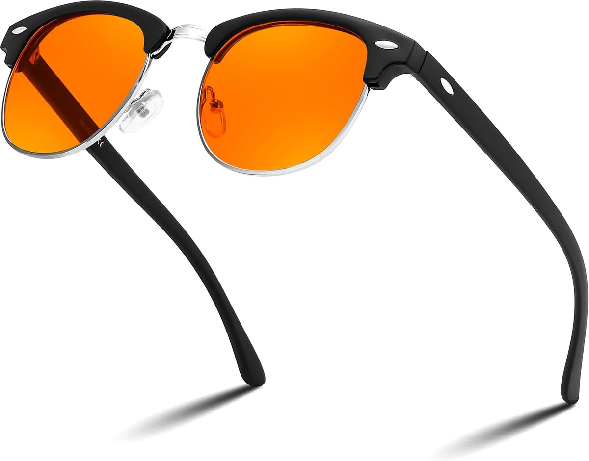 ÉÌƷͼƬ 11 | B0FQ5DRDJG | FEISEDY Orange Blue Light Blocking Glasses for Woman Men Amber Lenses Computer Gaming Glasses for Better Sleep