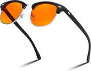 ÉÌƷͼƬ 11 | B0FQ5DRDJG | FEISEDY Orange Blue Light Blocking Glasses for Woman Men Amber Lenses Computer Gaming Glasses for Better Sleep