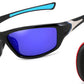 Black Frame/Deep Blue Mirrored Lens / 70 Millimeters | B0FC2FPZRQ | FEISEDY Classic Men Polarized Sports Sunglasses Night Driving Yellow Lenses Cycling Fishing Driving Glasses B2674