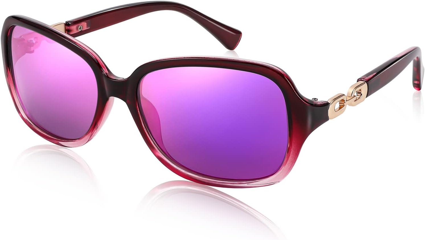 商品图片 32 | B08LPZDDKZ | FEISEDY Womens Polarized Sunglasses Square Wraparound Shades UV400 Mirrored Trendy Sun Glasses for Women B2526