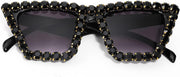 ÉÌƷͼƬ 21 | B09V7X56D4 | FEISEDY Women Crystal Square Cat Eye Sunglasses Sparkling Trendy Retro Cateye Sunglasses B2898