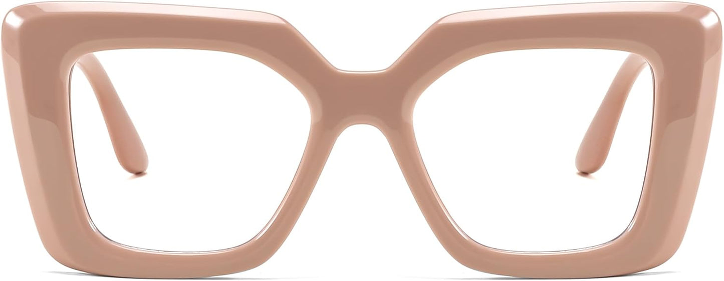 商品图片 19 | B0CSS4158B | FEISEDY Oversized Square Blue Light Blocking Glasses for Women Men Fashion Computer Glasses Reduce Eye Strain B0111