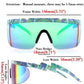商品图片 82 | B096SD9GGG | FEISEDY Oversized Mirror Shield Sport 80s Sunglasses Ski Goggles Flat Top One Piece Futuristic Visor Women Men B2522