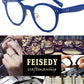 商品图片 6 | B07P38HF4N | FEISEDY Reading Glasses Standard Fit Full Frame Readers Round Glasses for Men and Women B2478