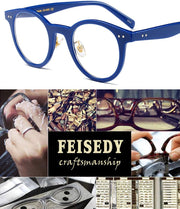 ÉÌƷͼƬ 6 | B07P38HF4N | FEISEDY Reading Glasses Standard Fit Full Frame Readers Round Glasses for Men and Women B2478