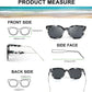 商品图片 4 | B08KXMJ9LV | FEISEDY Square Polarized Sunglasses Women Men Retro Trendy Shades UV400 Lenses B2624