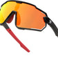 Black Frame Red Mirrored Lens / Small | B0D6XVZ1QC | FEISEDY Kids Teens Baseball Polarized Sunglasses Lightweight Frame UV400 Sports Cycling Shades for Boys Girls B0190