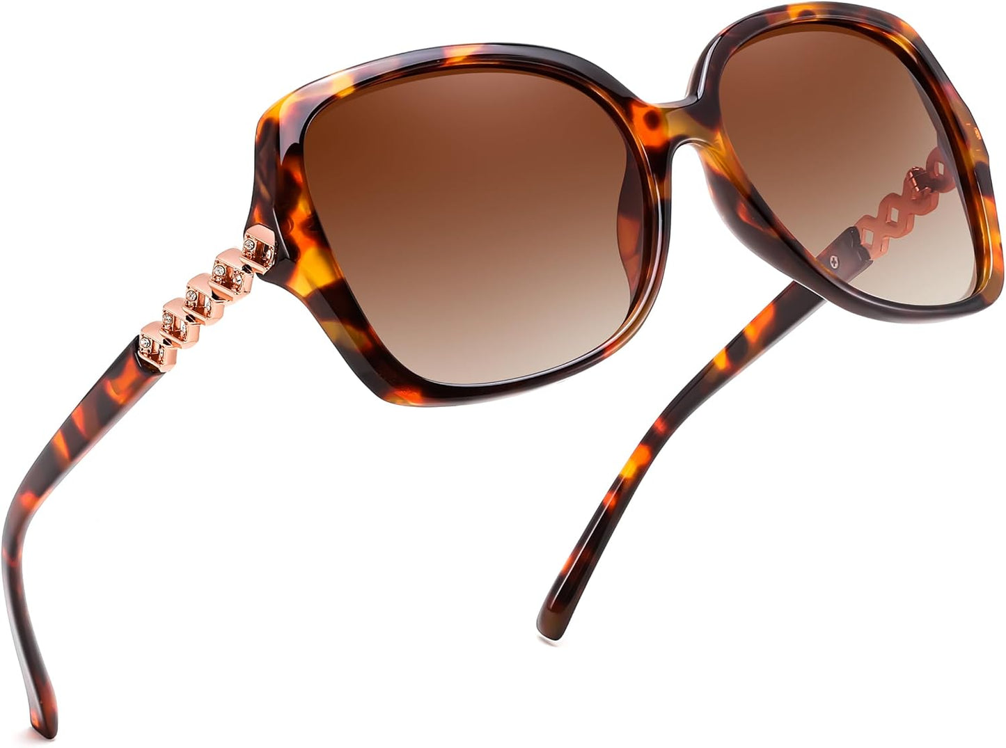 商品图片 21 | B0H8N95LQC | FEISEDY Retro Polarized Sunglasses for Women Chunky Square Frame B0464