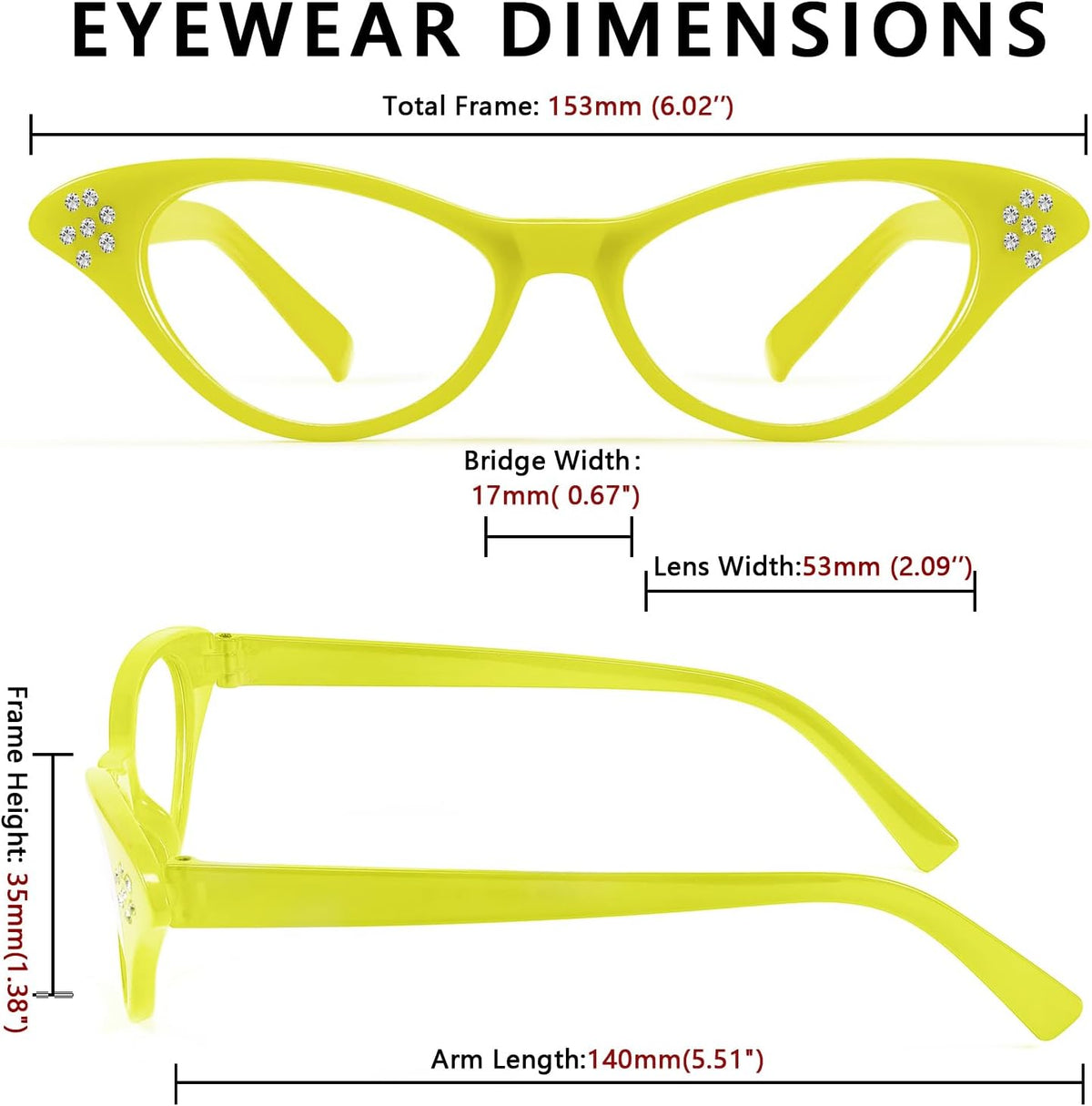 商品图片 13 | B09M8NJ7DM | FEISEDY Rhinestone Cat Eye Sunglasses for Women 50s 60s Party Style B2848