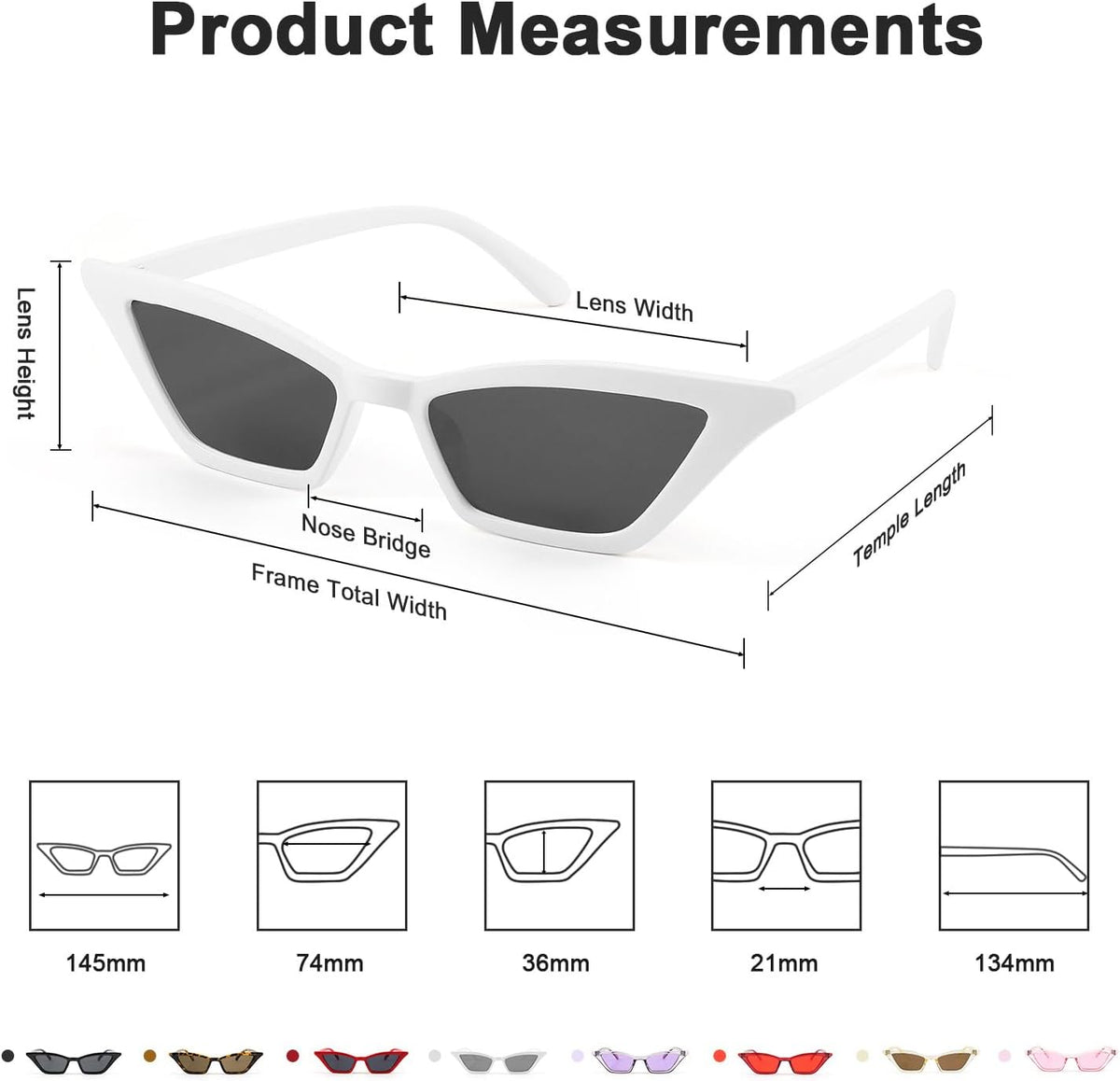 ÉÌƷͼƬ 35 | B079KYQYT3 | FEISEDY Small Cat Eye Sunglasses Vintage Square Shade Women Eyewear B2291