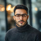 商品图片 34 | B0D9NJ18RZ | FEISEDY Retro Aviator Square Blue Light Glasses for Men Women B0209