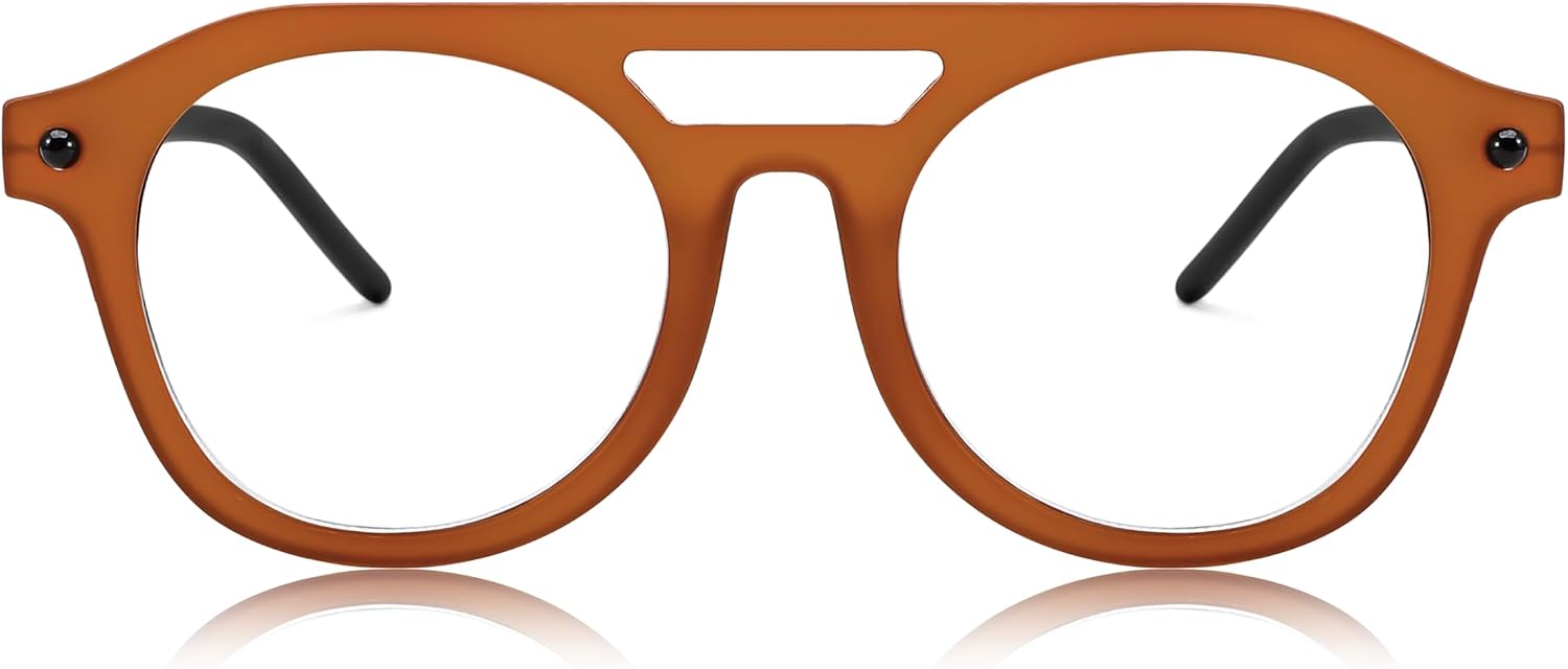 商品图片 15 | B0CJMDW1B6 | FEISEDY 70s Aviator Blue Light Blocking Glasses Square Pilot Frame Anti Glare Computer Glasses Women Men B0052