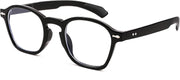 Black Frame / 50 Millimeters | B0B7MDH4RM | FEISEDY Women Men Blue Light Blocking Computer Glasses Retro Small Round Sqaure Frame Eyewear B2928