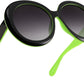 商品图片 22 | B0C7ZVD4MD | FEISEDY Oval Oversized Trendy Sunglasses Women Men Stylish Retro Big Frame Vacation Sun Glasees UV400 Protection B0017