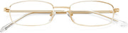 ÉÌƷͼƬ 4 | B0DQ3B3RQP | FEISEDY Vintage Blue Light Glasses for Women Metal Y2K Rectangle Glasses Gold Silver Fake Nerd Eyewear Frame B0271