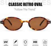 ÉÌƷͼƬ 10 | B0GV61HCD9 | FEISEDY Retro Oval Sunglasses for Women Small 90s Y2K UV Protection B1584