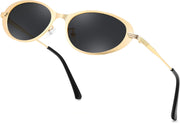 ÉÌƷͼƬ 35 | B0GVDPV1W4 | FEISEDY Metal Oval Sunglasses UV400 Protection for Women and Men B0429