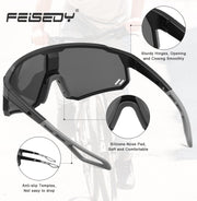 ÉÌƷͼƬ 4 | B0D78XVKSX | FEISEDY Polarized Cycling Glasses Sports Sunglasses, UV400 Protection Baseball Running Glasses for Men Women Youth B0180