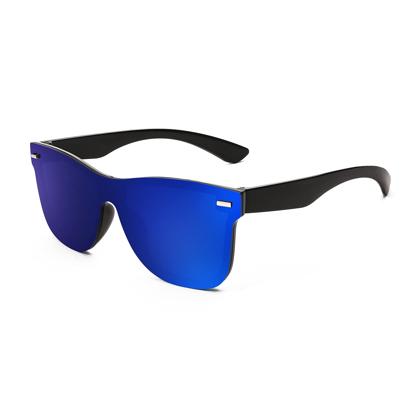 FEISEDY Womens Men Sunglasses Trendy Mirrored Reflective Sun Glasses B4114 | UV Protection Trendy Designer Cute Shades Daily 