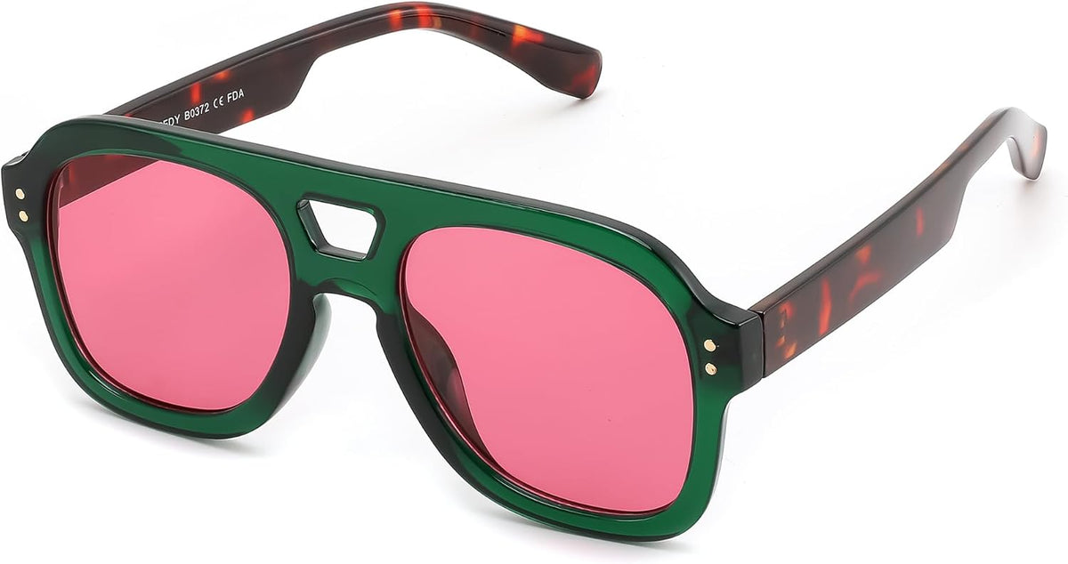 ÉÌƷͼƬ 65 | B09KV1MSHN | FEISEDY Aviator Sunglasses For Women Men Square Chunky Trendy Eyewear B2846