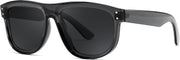 Gray/Black Gray / 54 Millimeters | B0D8JHS15Q | FEISEDY Square Sunglasses for Women Men Unisex Curved Style Shades Designer Sun Glasses B0214