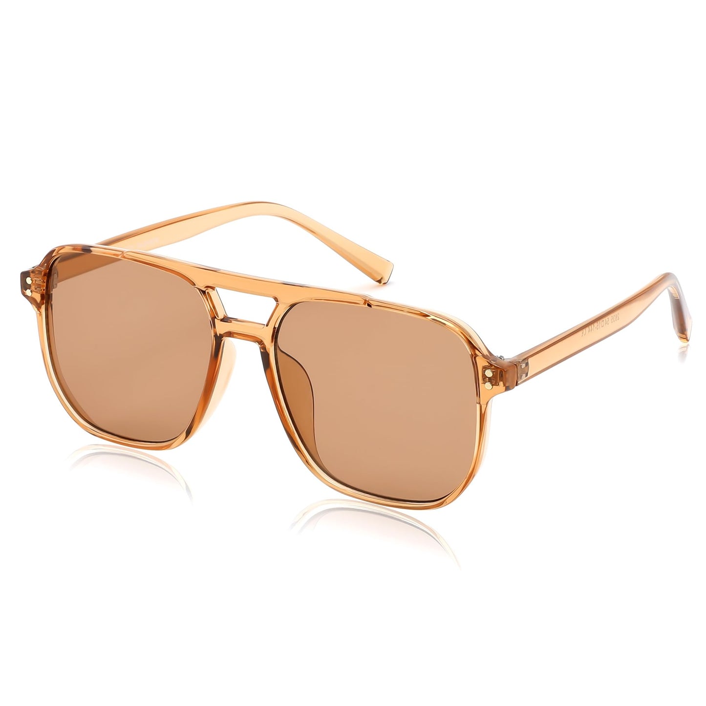 FEISEDY Retro Square Aviator Sunglasses Women Men 70s Vintage Trendy Plastic Frame Sun Glasses B2835