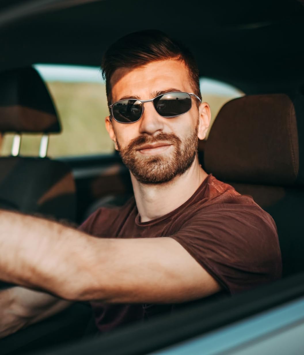 商品图片 21 | B07GSRV2H5 | FEISEDY Rectangle Polarized Square Sunglasses for Men Women B2444