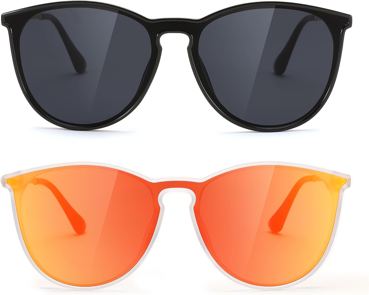 商品图片 27 | B0DGCPG41T | FEISEDY Sunglasses for Women Men Retro Round Cateye Designer Cute Mirrored UV Protection Lens B0210