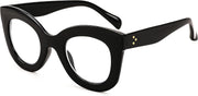 商品图片 3 | B0BGPJR4XZ | FEISEDY Retro Oversized Blue Light Blocking Reading Glasses Thick Frame Anti Glare Digital Eyestrain Readers B2980