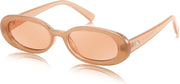 ÉÌƷͼƬ 89 | B0DTHVTKB5 | FEISEDY Retro Oval Sunglasses for Women 90s Narrow Round Lightweight Shades Y2k Trendy Sunnies B1171